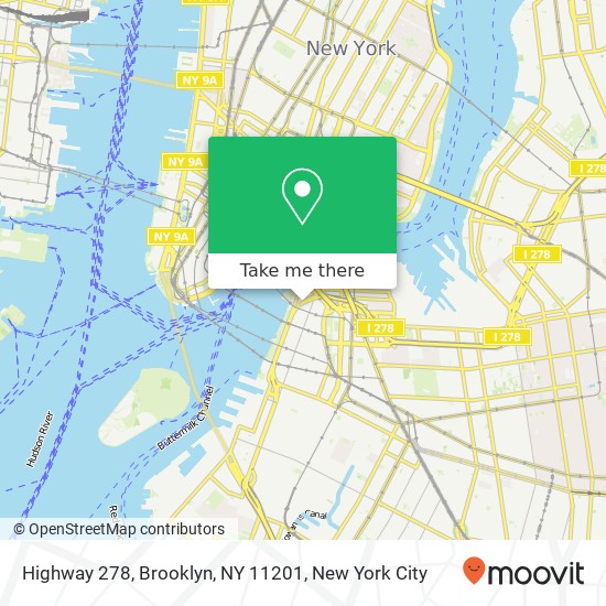 Mapa de Highway 278, Brooklyn, NY 11201