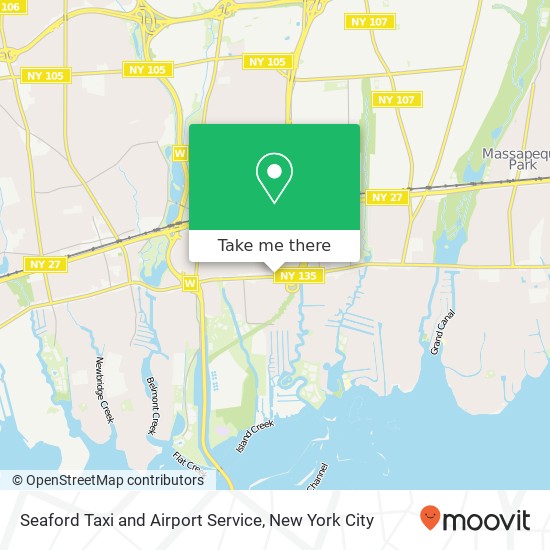 Mapa de Seaford Taxi and Airport Service