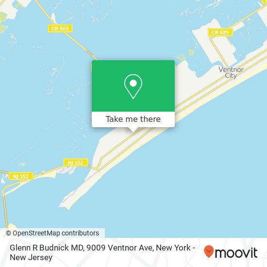 Glenn R Budnick MD, 9009 Ventnor Ave map