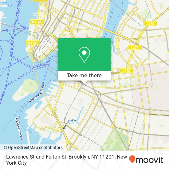 Mapa de Lawrence St and Fulton St, Brooklyn, NY 11201