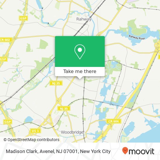 Madison Clark, Avenel, NJ 07001 map