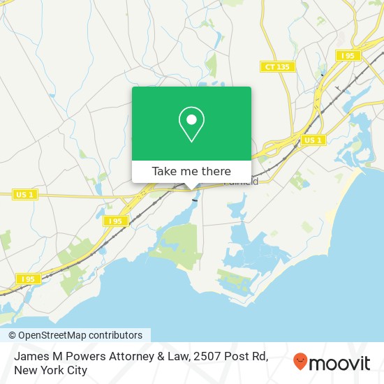 James M Powers Attorney & Law, 2507 Post Rd map