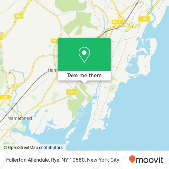 Mapa de Fullerton Allendale, Rye, NY 10580