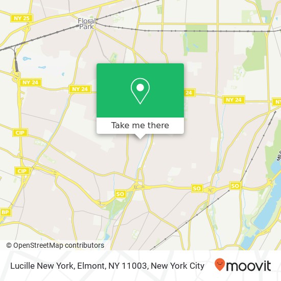 Mapa de Lucille New York, Elmont, NY 11003