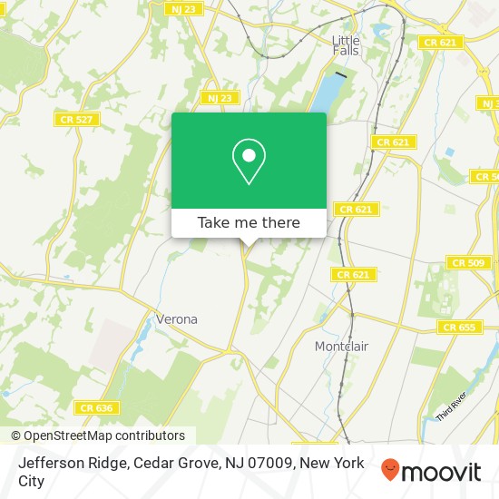 Jefferson Ridge, Cedar Grove, NJ 07009 map