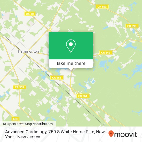 Advanced Cardiology, 750 S White Horse Pike map