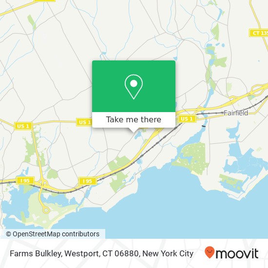 Mapa de Farms Bulkley, Westport, CT 06880