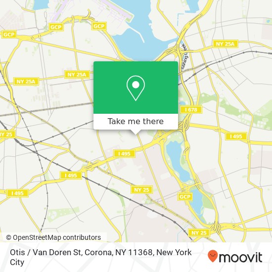 Mapa de Otis / Van Doren St, Corona, NY 11368