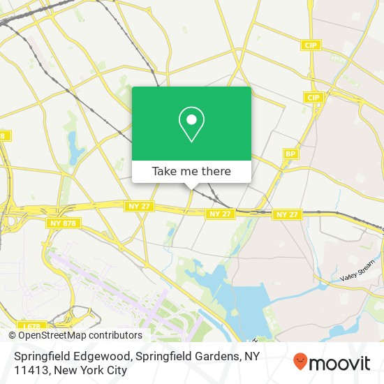 Mapa de Springfield Edgewood, Springfield Gardens, NY 11413
