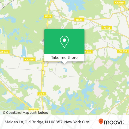 Maiden Ln, Old Bridge, NJ 08857 map