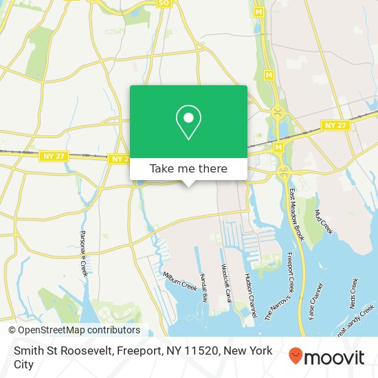 Mapa de Smith St Roosevelt, Freeport, NY 11520