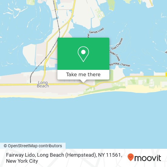 Mapa de Fairway Lido, Long Beach (Hempstead), NY 11561