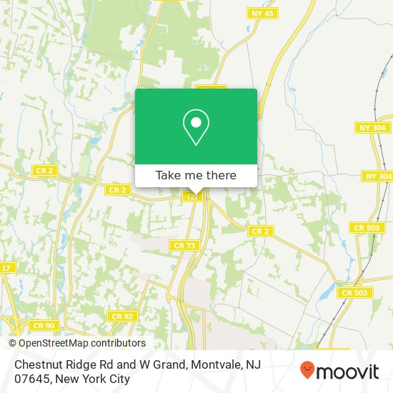 Chestnut Ridge Rd and W Grand, Montvale, NJ 07645 map