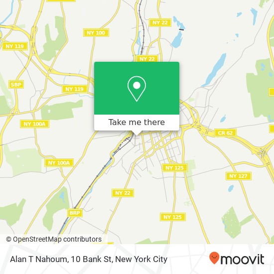 Mapa de Alan T Nahoum, 10 Bank St