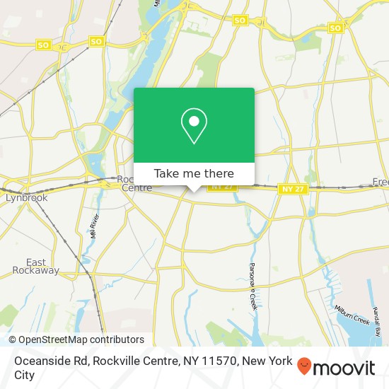 Mapa de Oceanside Rd, Rockville Centre, NY 11570