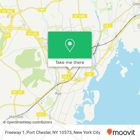 Mapa de Freeway 1, Port Chester, NY 10573