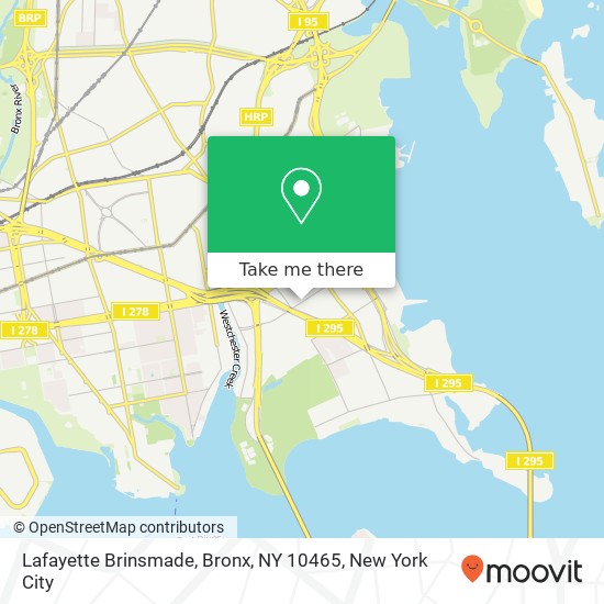 Mapa de Lafayette Brinsmade, Bronx, NY 10465