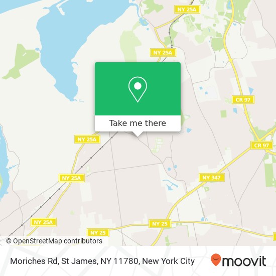 Mapa de Moriches Rd, St James, NY 11780