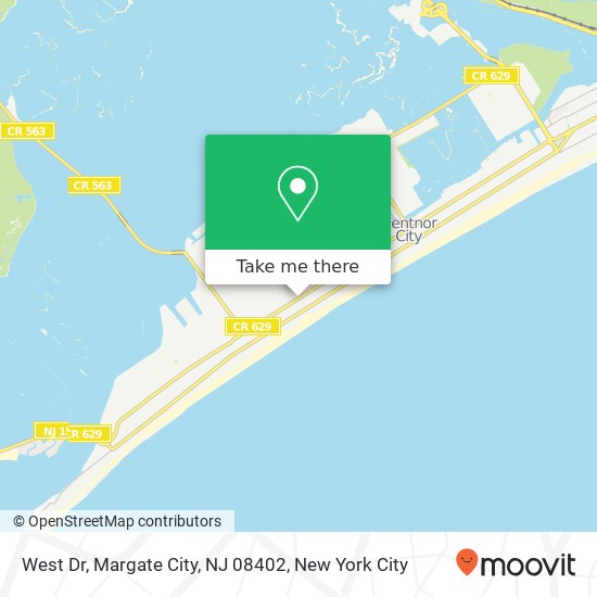 West Dr, Margate City, NJ 08402 map