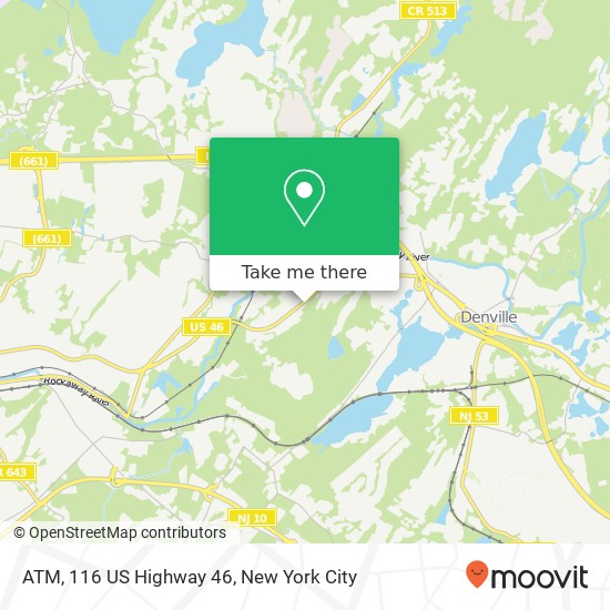 Mapa de ATM, 116 US Highway 46