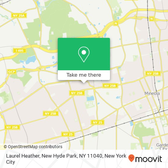 Mapa de Laurel Heather, New Hyde Park, NY 11040
