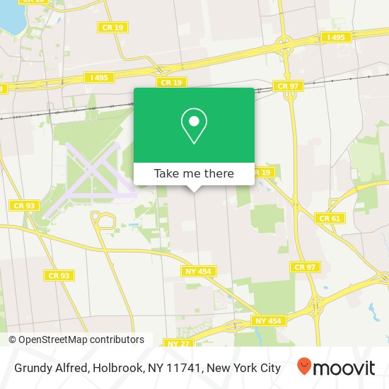 Mapa de Grundy Alfred, Holbrook, NY 11741