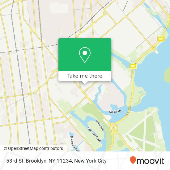 Mapa de 53rd St, Brooklyn, NY 11234