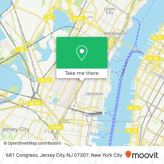 Mapa de 681 Congress, Jersey City, NJ 07307