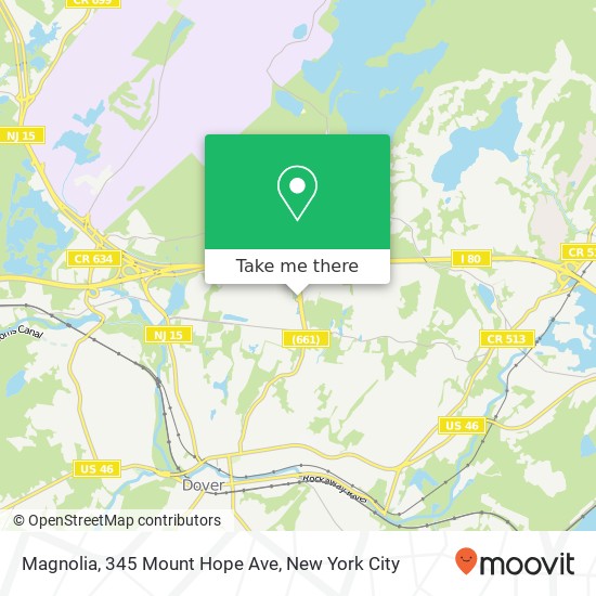 Magnolia, 345 Mount Hope Ave map