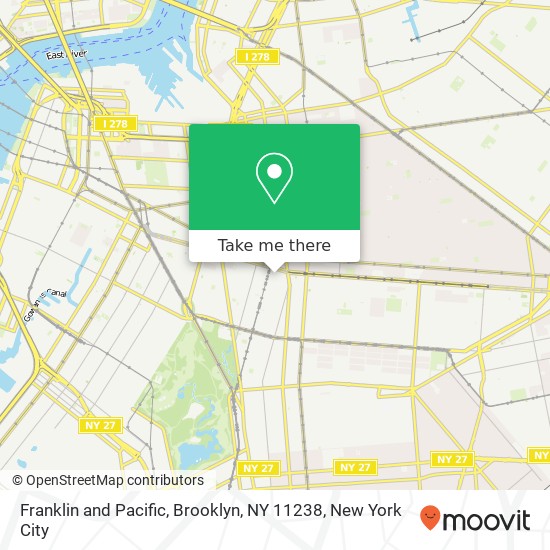 Mapa de Franklin and Pacific, Brooklyn, NY 11238