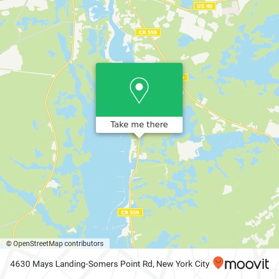 4630 Mays Landing-Somers Point Rd, Mays Landing, NJ 08330 map