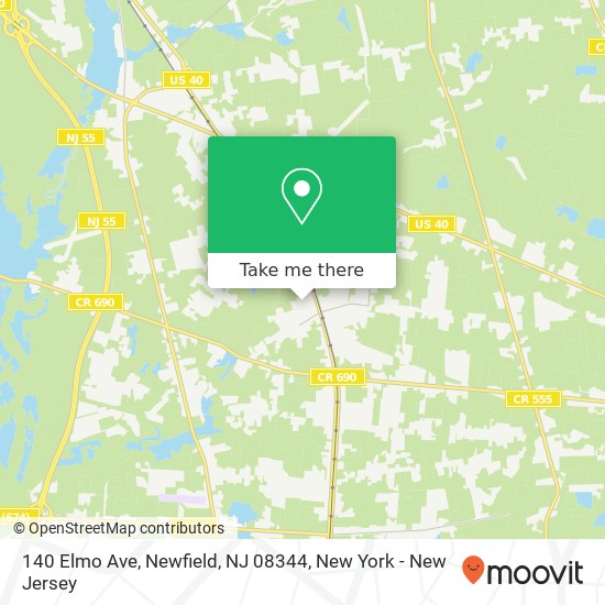 140 Elmo Ave, Newfield, NJ 08344 map