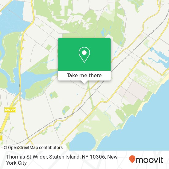 Mapa de Thomas St Wilder, Staten Island, NY 10306