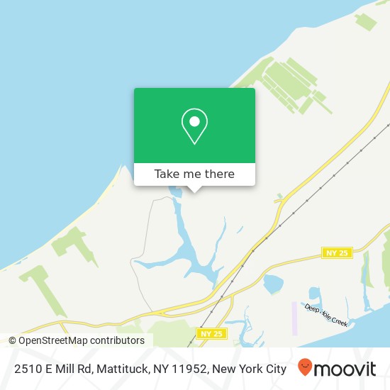 Mapa de 2510 E Mill Rd, Mattituck, NY 11952