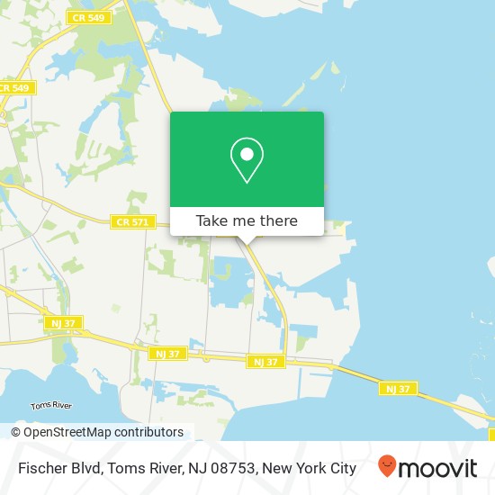 Fischer Blvd, Toms River, NJ 08753 map