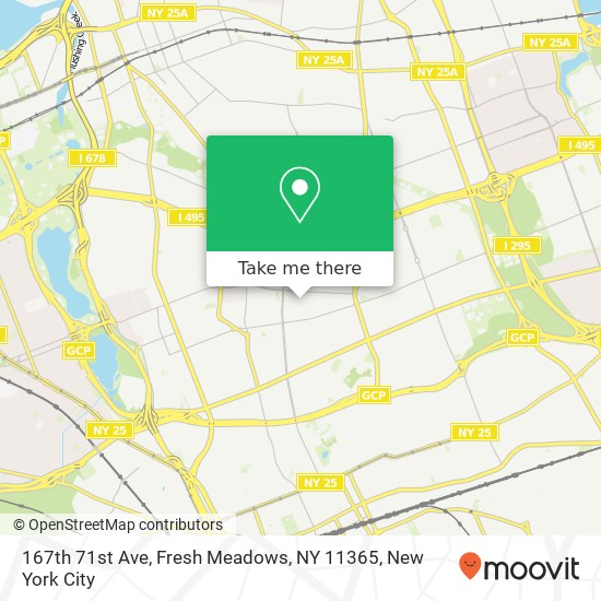 167th 71st Ave, Fresh Meadows, NY 11365 map