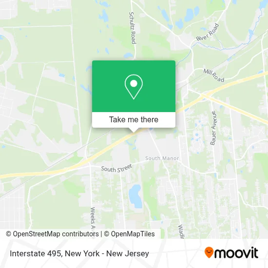 Interstate 495 map