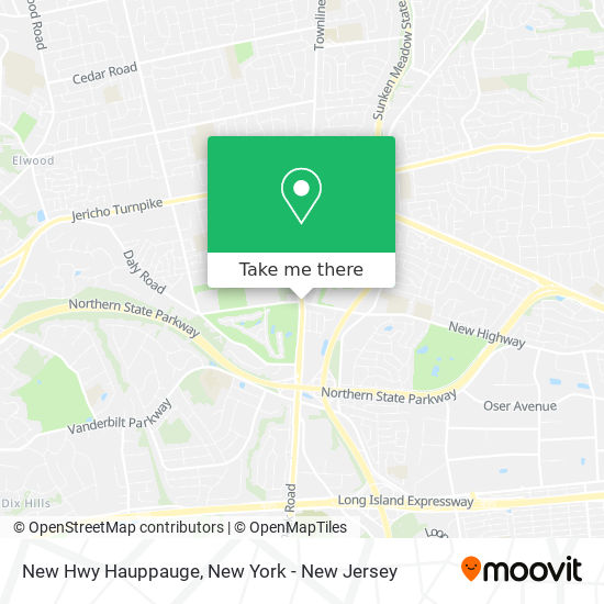 New Hwy Hauppauge map