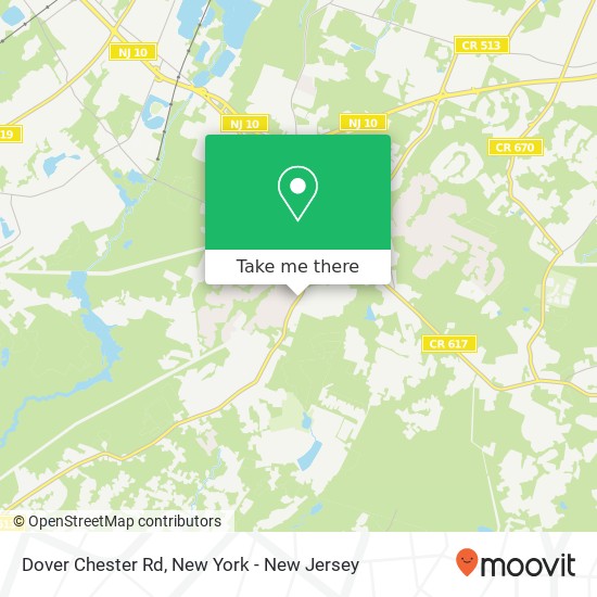 Mapa de Dover Chester Rd, Randolph (DOVER), NJ 07869