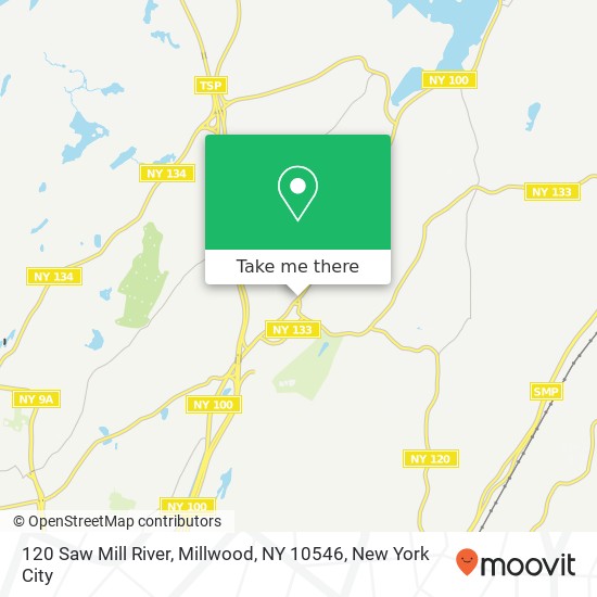 Mapa de 120 Saw Mill River, Millwood, NY 10546