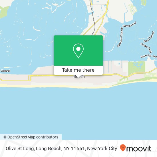 Mapa de Olive St Long, Long Beach, NY 11561