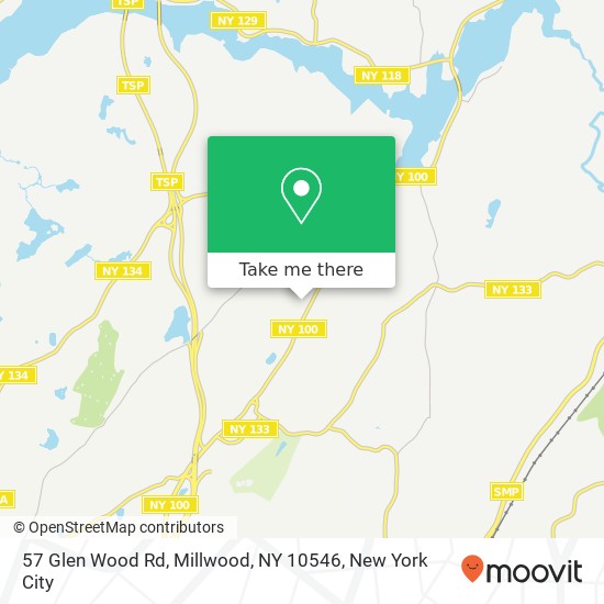 Mapa de 57 Glen Wood Rd, Millwood, NY 10546
