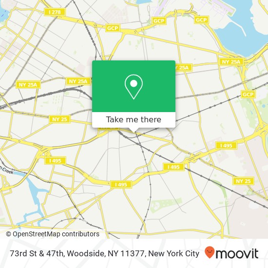 Mapa de 73rd St & 47th, Woodside, NY 11377