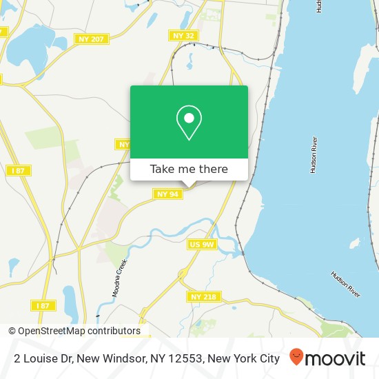 Mapa de 2 Louise Dr, New Windsor, NY 12553