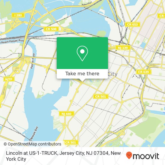 Lincoln at US-1-TRUCK, Jersey City, NJ 07304 map