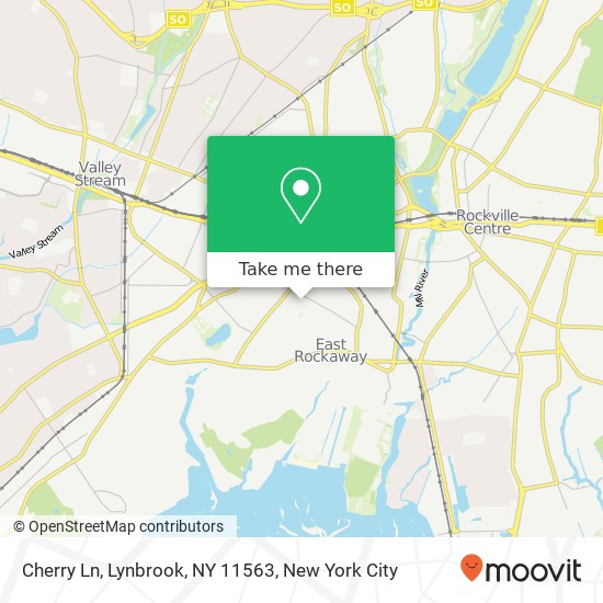 Mapa de Cherry Ln, Lynbrook, NY 11563