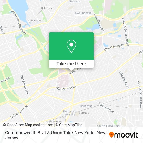 Commonwealth Blvd & Union Tpke map