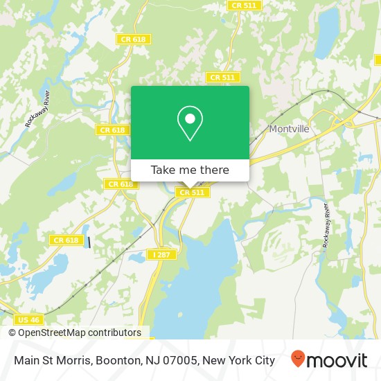 Mapa de Main St Morris, Boonton, NJ 07005
