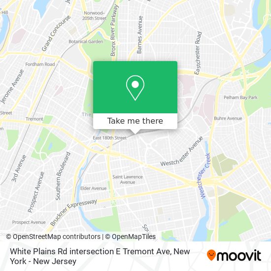 White Plains Rd intersection E Tremont Ave map