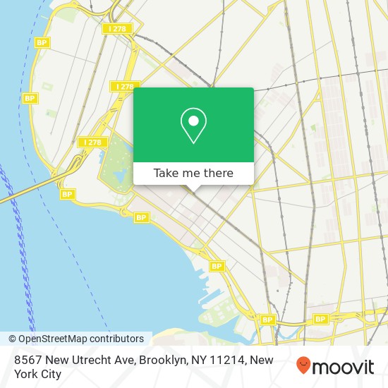 8567 New Utrecht Ave, Brooklyn, NY 11214 map